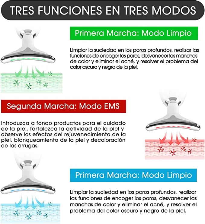 MASAJEADOR REJUVENECEDOR CUELLO-FACIAL ANTIARRUGAS