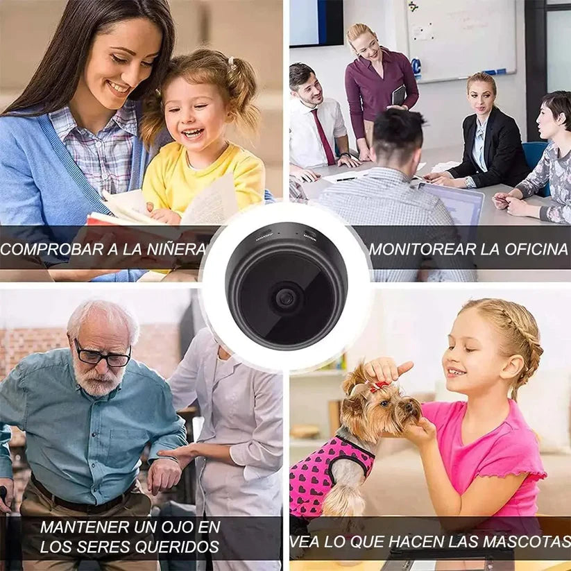 CÁMARA ESPÍA INALÁMBRICA ANGULAR MINI MAX©, Con WiFi y Grabación HD
