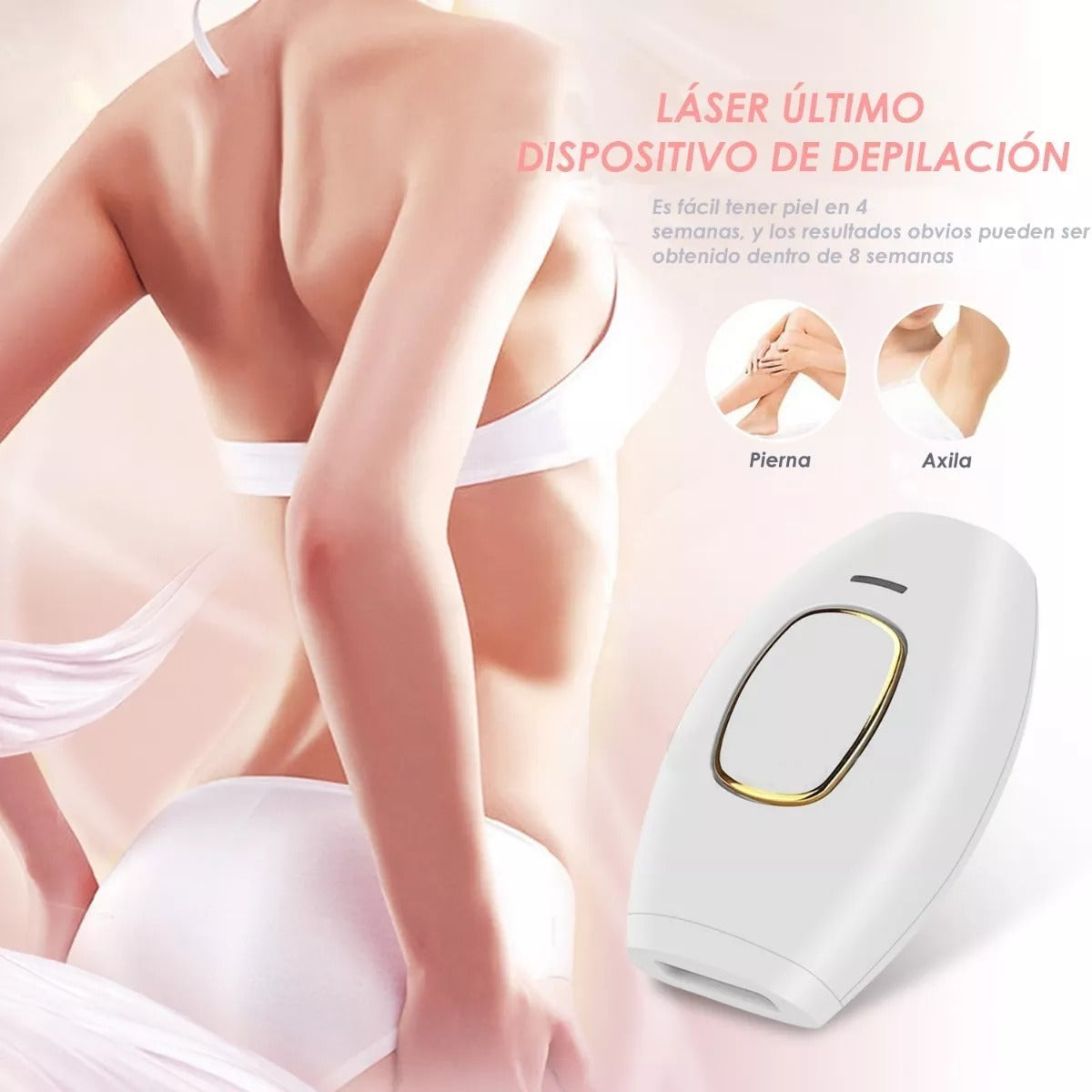 Depiladora Láser IPL, Elimina el vello desde la comodidad de tu hogar