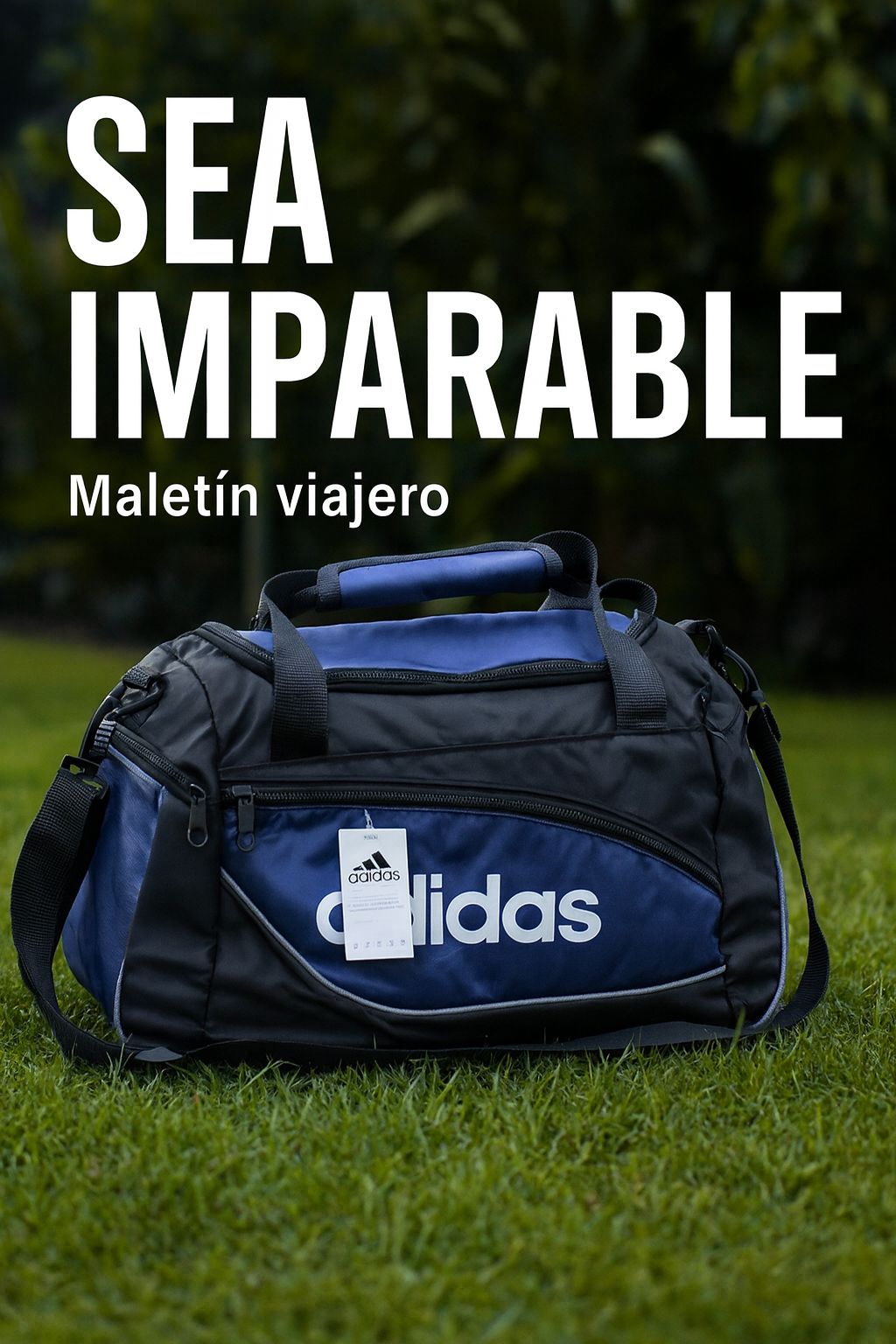 Bolsa Deportiva Adidas Mediana 53×35 cm - Maleta Viajera para Gimnasio y Viajes