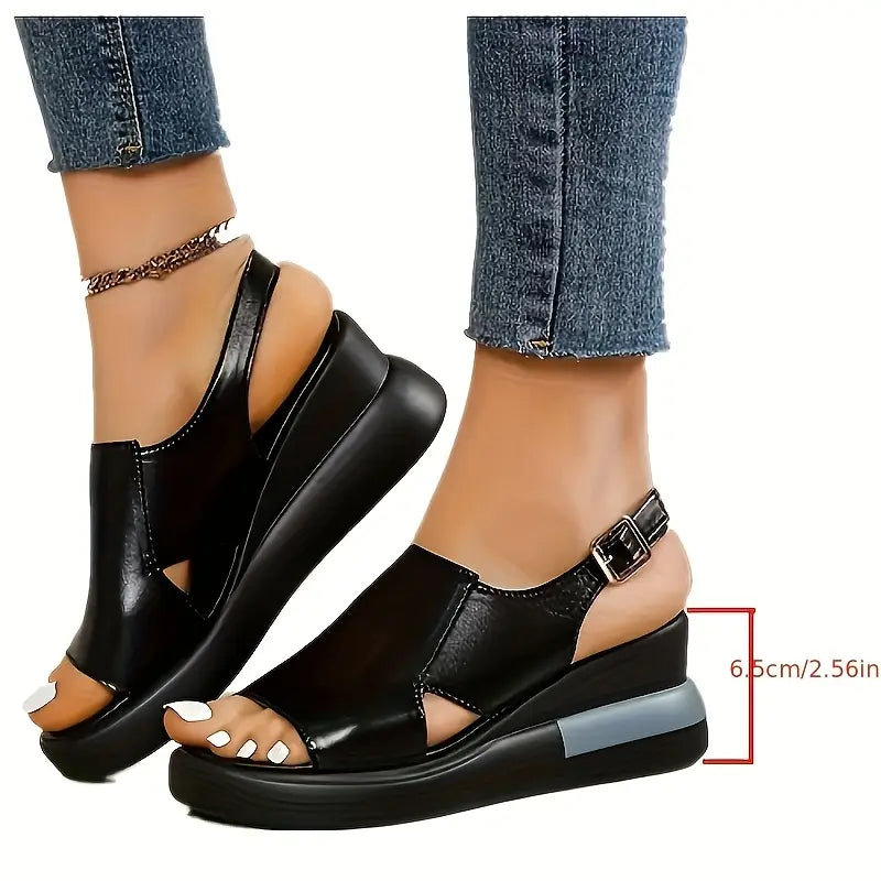 Sandalia Ortopédica Ortoflex con Plataforma - Capellada Cruzada y Plantilla Anatómica