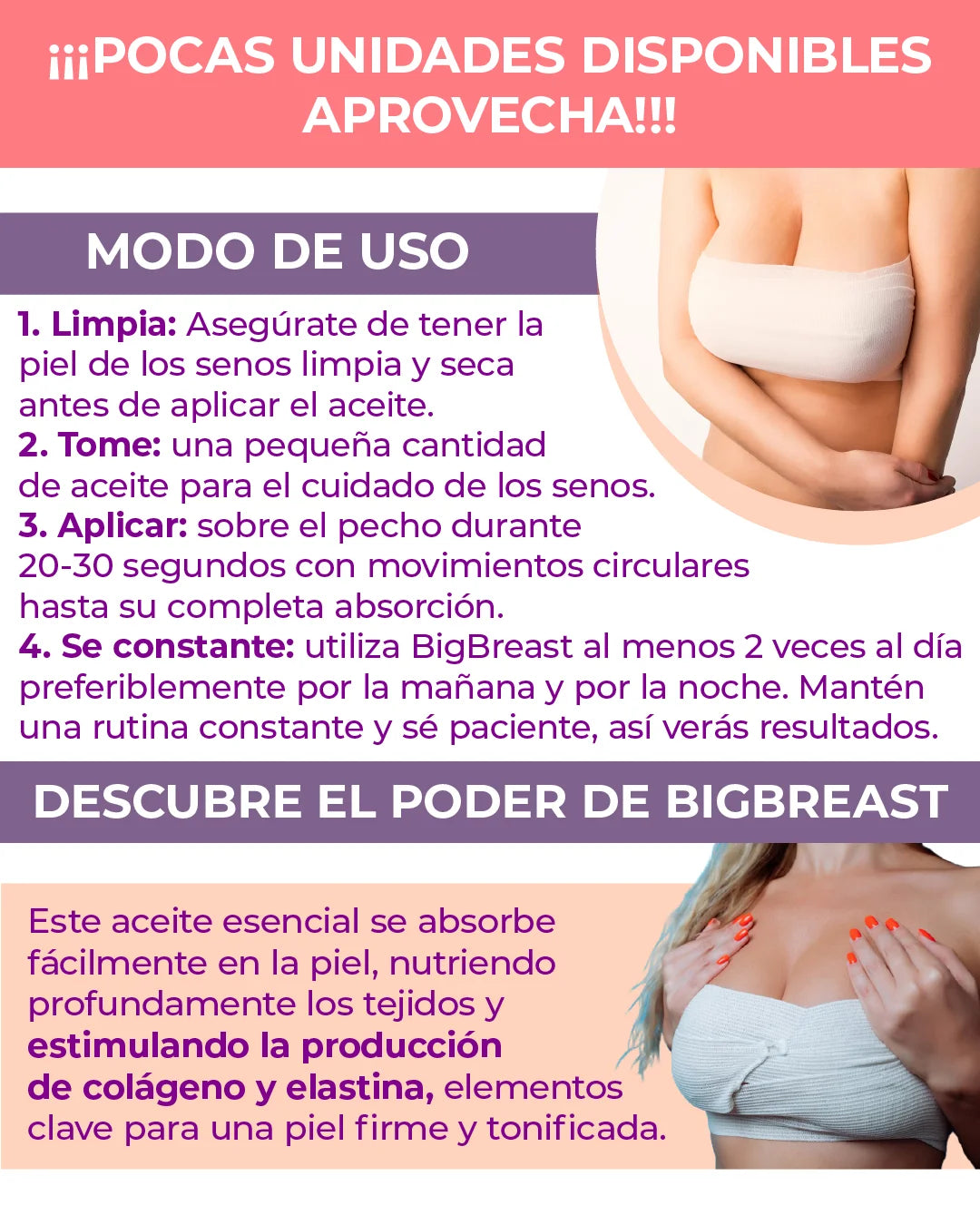 ACEITE BREAST, VOLUMINIZADOR DE SENOS NATUAL