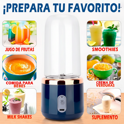 Licuadora Portátil de 500 ml. ¡Tu batido al momento!