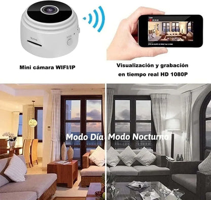 CÁMARA ESPÍA INALÁMBRICA ANGULAR MINI MAX© | Con WiFi y Grabación HD
