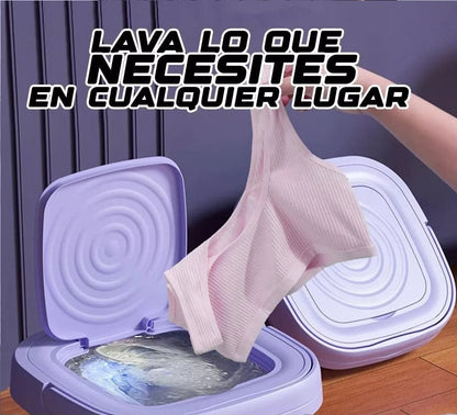 Mini Lavadora Portatil con Secado 🧼👕, Fácil de transportar