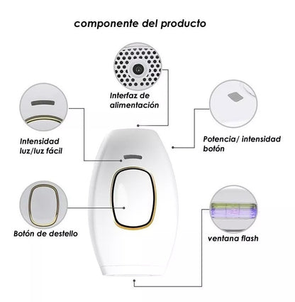 Depiladora Láser IPL, Elimina el vello desde la comodidad de tu hogar