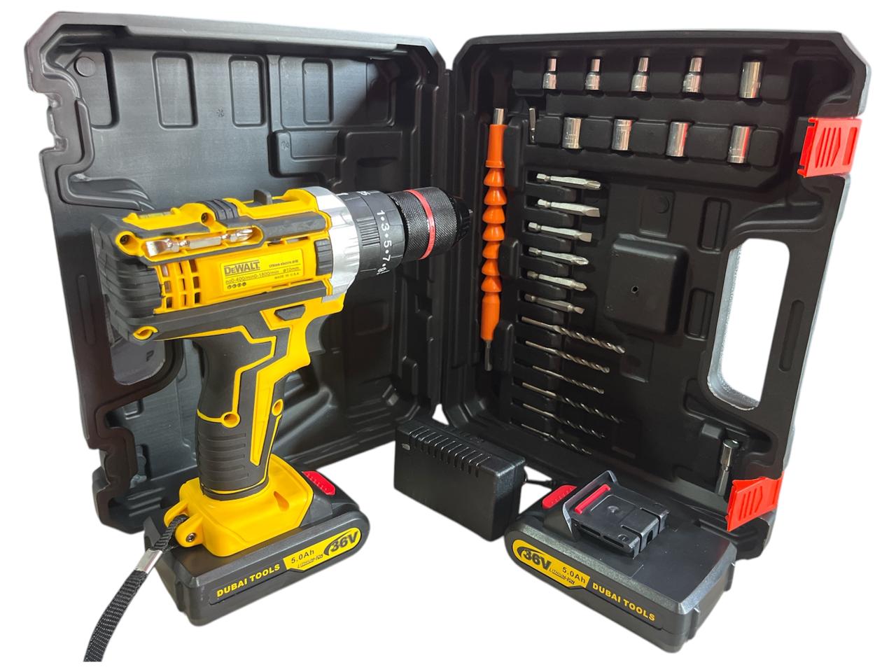 Maxx Taladro Desatornillador + 2 Baterias y Maletín de Llaves