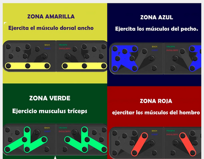 Tabla De Entrenamiento Maxx Push Up Sistema De Flexiones