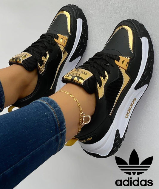 Tenis Adidas Diamond Femenino - Casual con Detalles de Charol y Suela Liviana