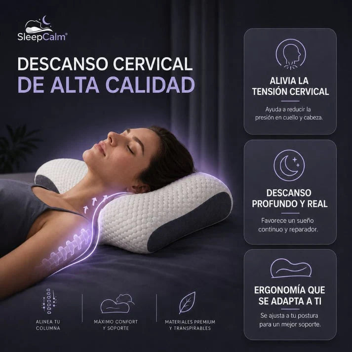 Almohada Ortopédica Cervical | No más dolores de cuello