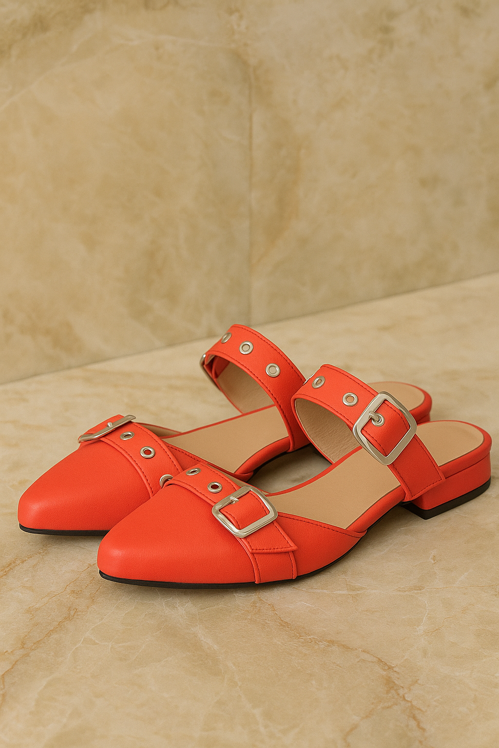 Baleta Plana Destalonada de Puntera Afilada REF TM01