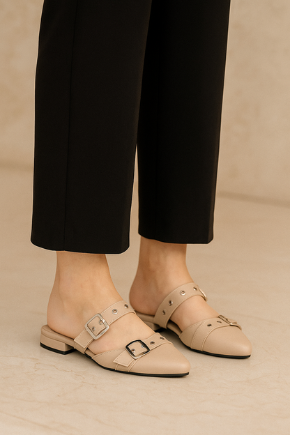 Baleta Plana Destalonada de Puntera Afilada REF TM01