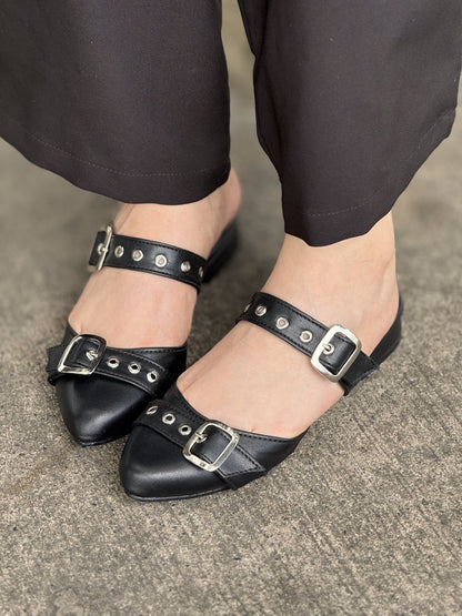 Baleta Plana Destalonada de Puntera Afilada REF TM01