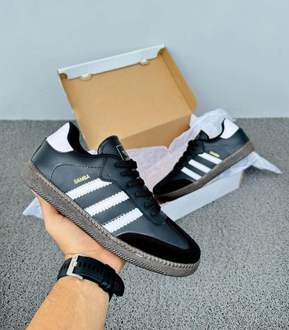 ZAPATILLA ADIDAS SAMBA, Estilo Urbano Atemporal - Unisex Blanco y Negro