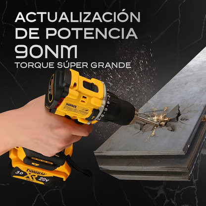 Maxx Taladro Desatornillador + 2 Baterias y Maletín de Llaves