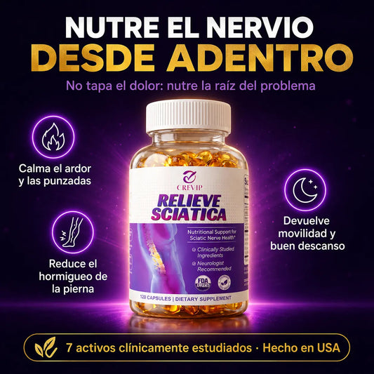 Alivio del Nervio Ciático, Vuelve a moverte sin dolor - 120 CAPS NERVE HEALTH